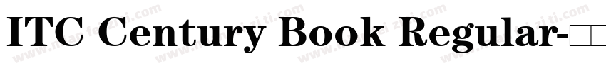 ITC Century Book Regular字体转换